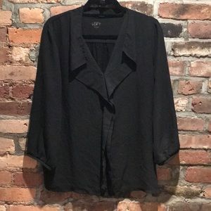 LOFT Tops - LOFT Flowly Black blouse L LOFT Tops - LOFT Flowly Black blouse L